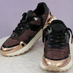 Michael Kors Glitter Rose Gold Sneakers Women’s Size 7.5 – Gently Used